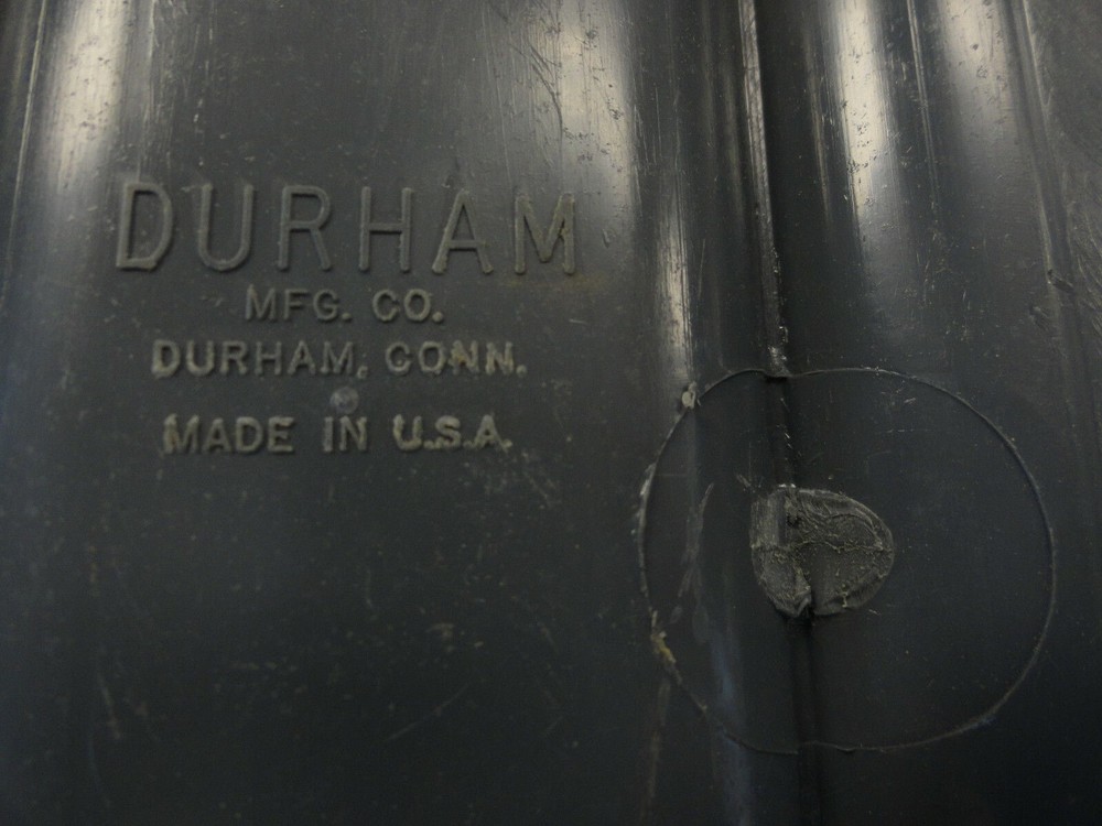 DURHAM C-204-95 GRAY PLASTIC STORAGE COMPARTMENT BIN / CASE 13 1/2" X 9 1/2"