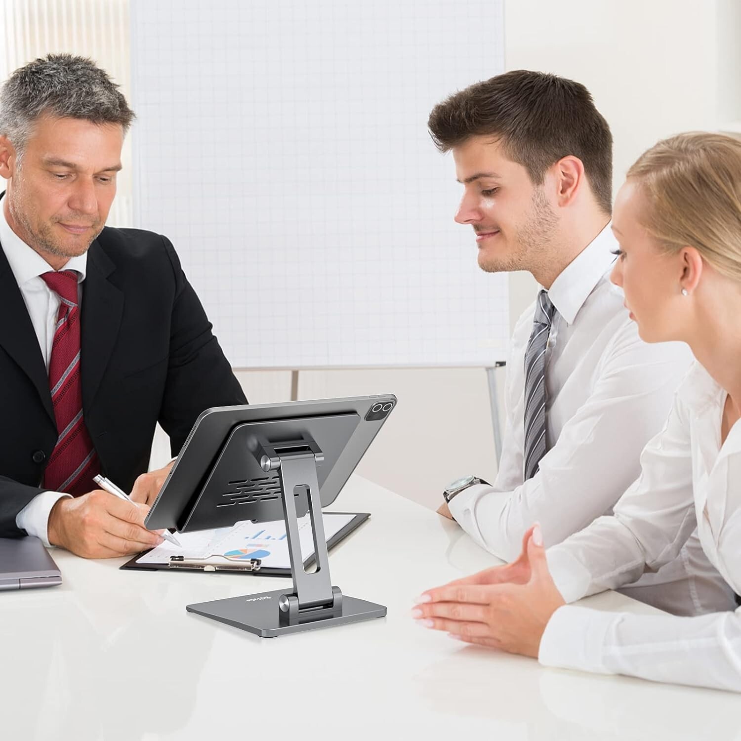 Tablet Stand Aluminum Adjustable Tablet Holder Foldable Desktop Stand iPad Mini