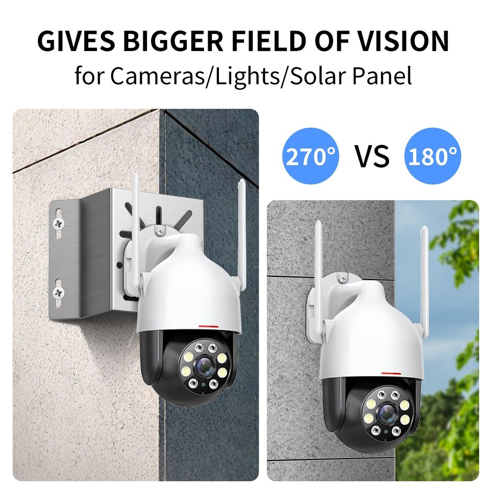 Universal Corner Bracket for Security Camera Stainless Steel Mounting Bracket...