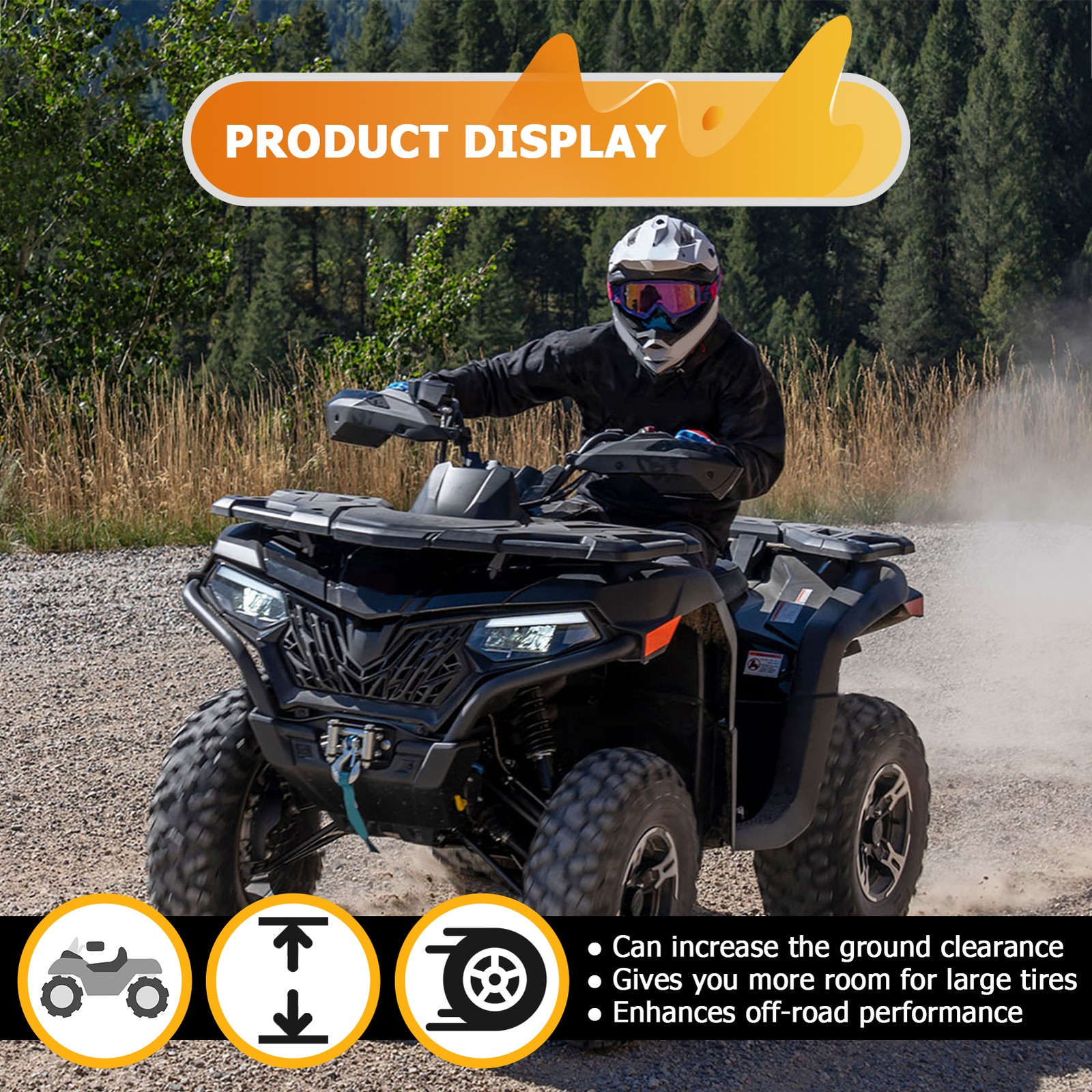 Front & Rear 1.5" Full Leveling Lift Kit For CFMoto CForce 600/600 Touring 2020+