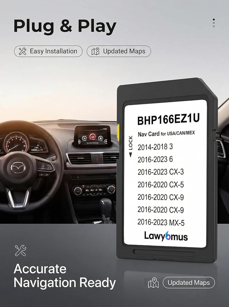 Durable and Fast CX5 Navigation SD Card - Compatible with Select Mazd* Models