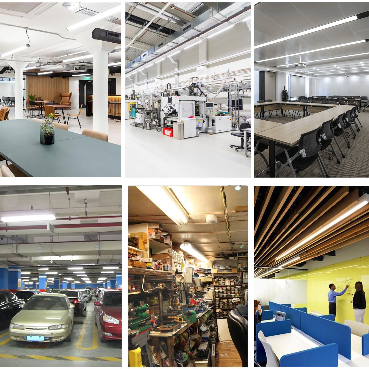 T8 4FT LED Shop Light 40W V Shape Tube Linkable Fixture Super Bright White 6000K