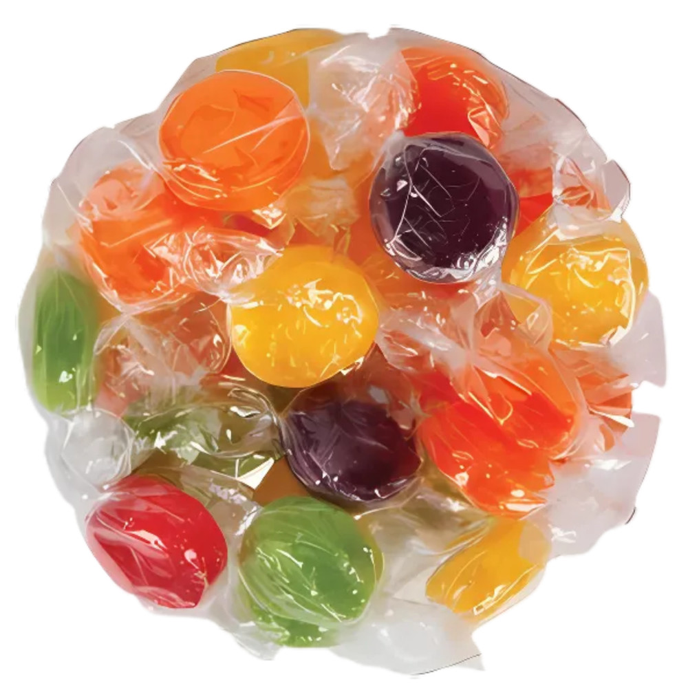 Old Fashioned Fruit Disc Candy 1 LB Bulk Button Candy Asst Hard Restocked
