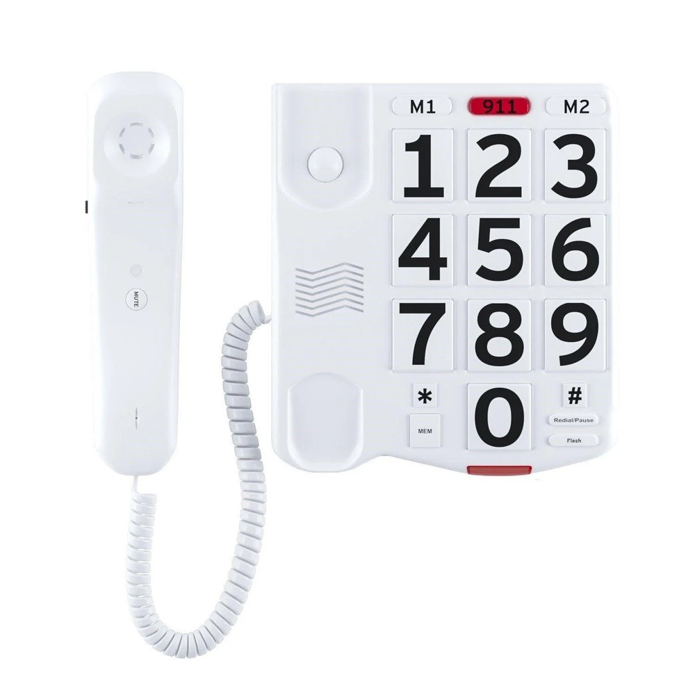Big Button Phone with Handset Volume