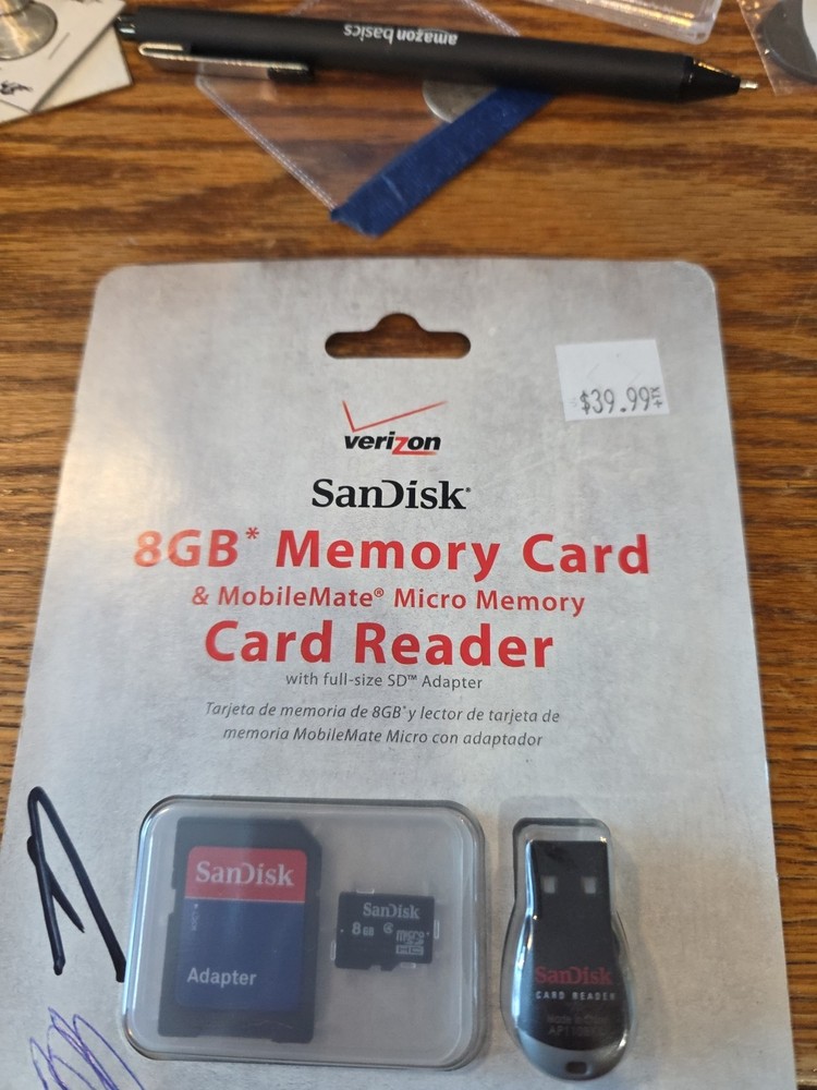 Verizon SanDisk 8GB Memory Card MobileMate Micro
