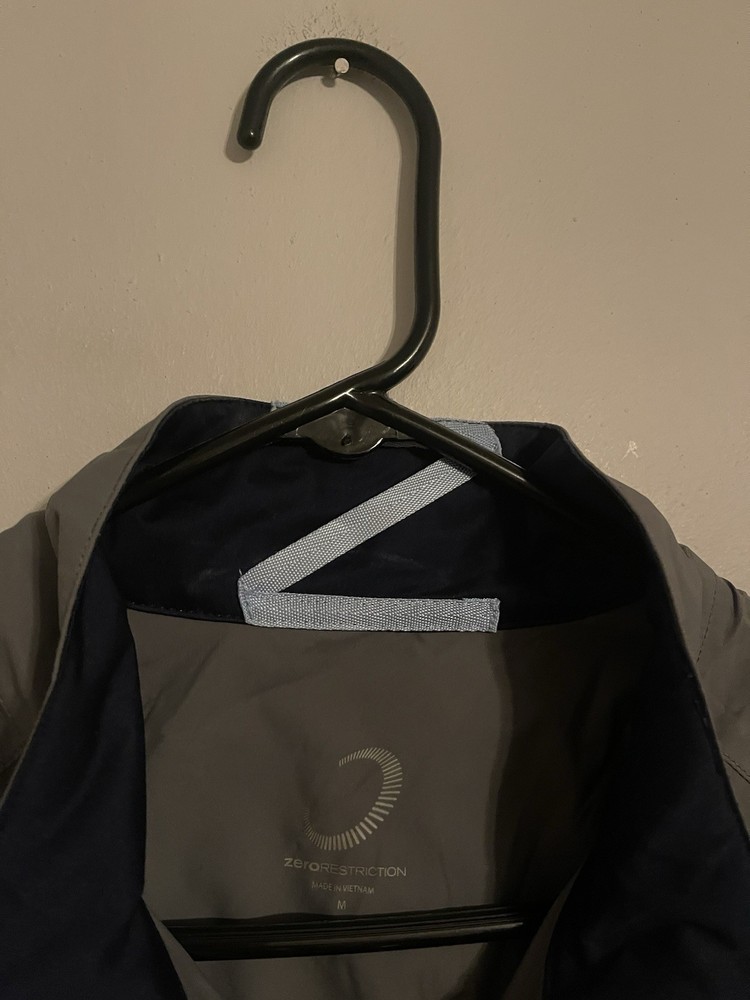 Zero Restriction Golf Short Sleeve 1/2 Half Zip Pullover Rain Jacket - Men's M