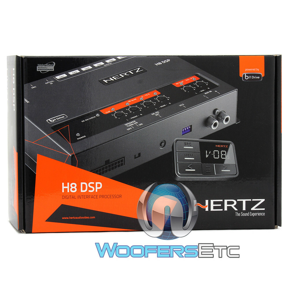 HERTZ H8 DSP DRC DIGITAL INTERFACE SOUND PROCESSOR 8 PRE OUT 31 BAND EQUALIZER
