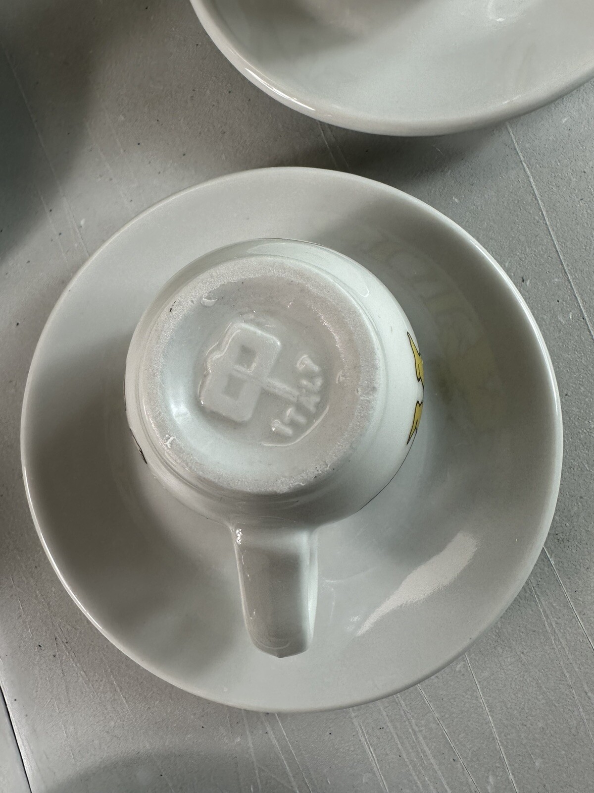 New! NUOVA POINT Espresso Set of 6 Cherub Angels Cups & Saucers Made In Italy