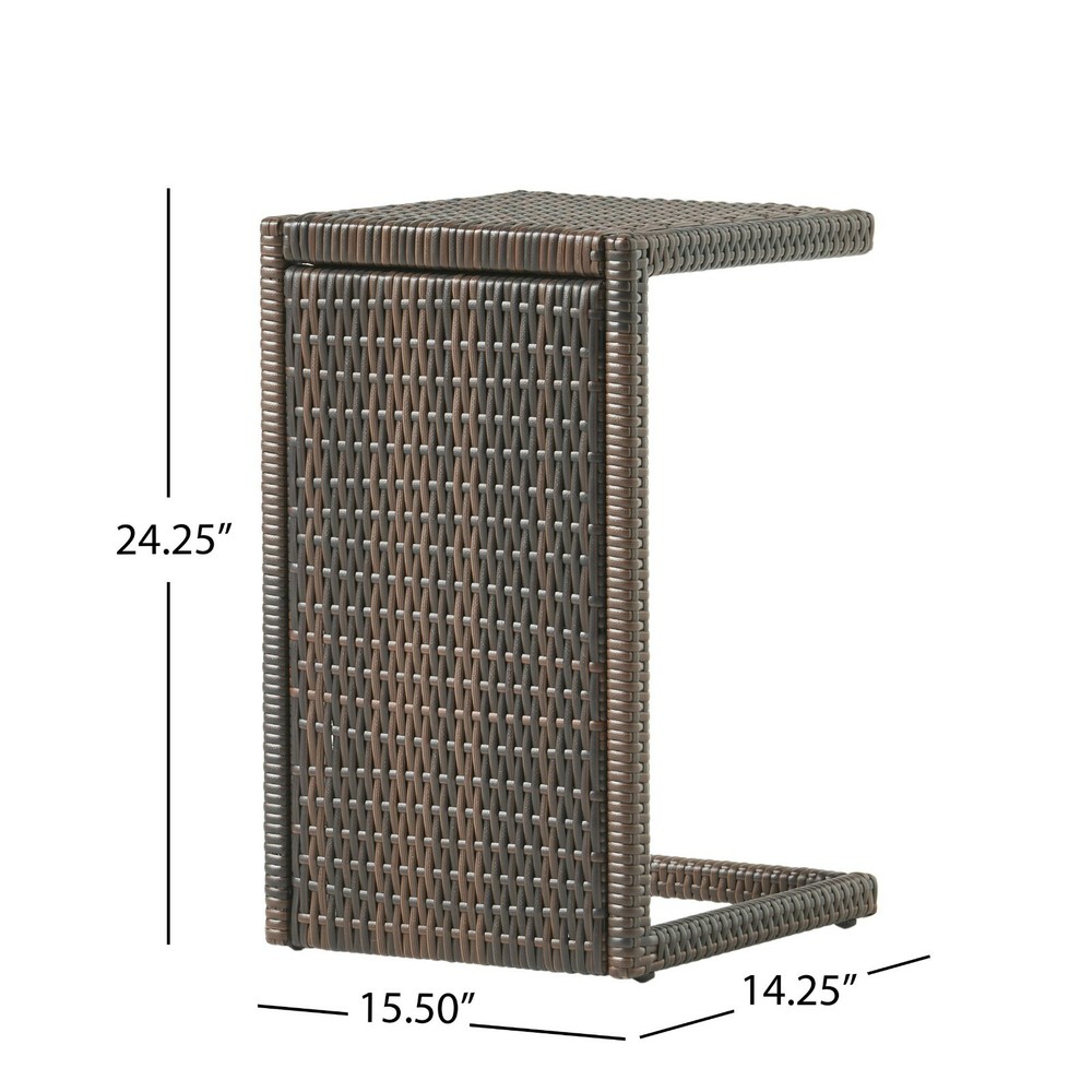 Forrest Outdoor Wicker Side Table