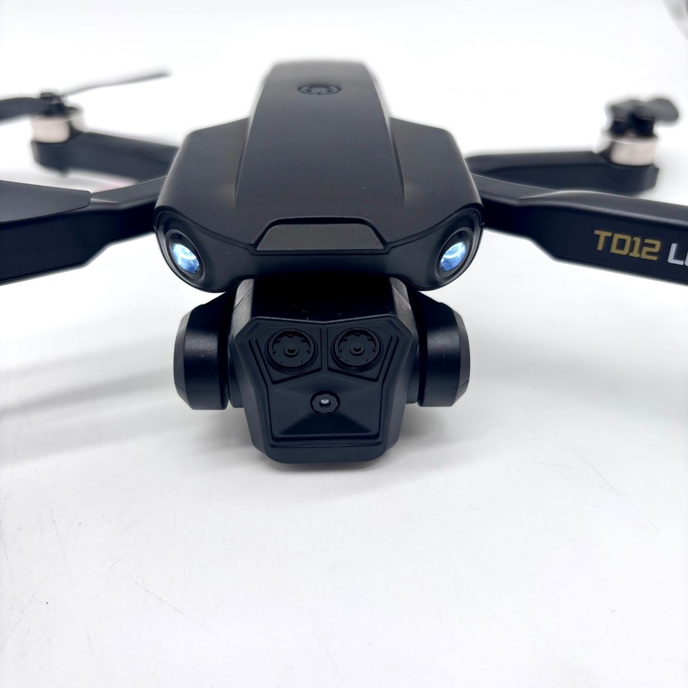 Toladrone TD12 LCD Brushless Motor Foldable Drone With Camera - Black