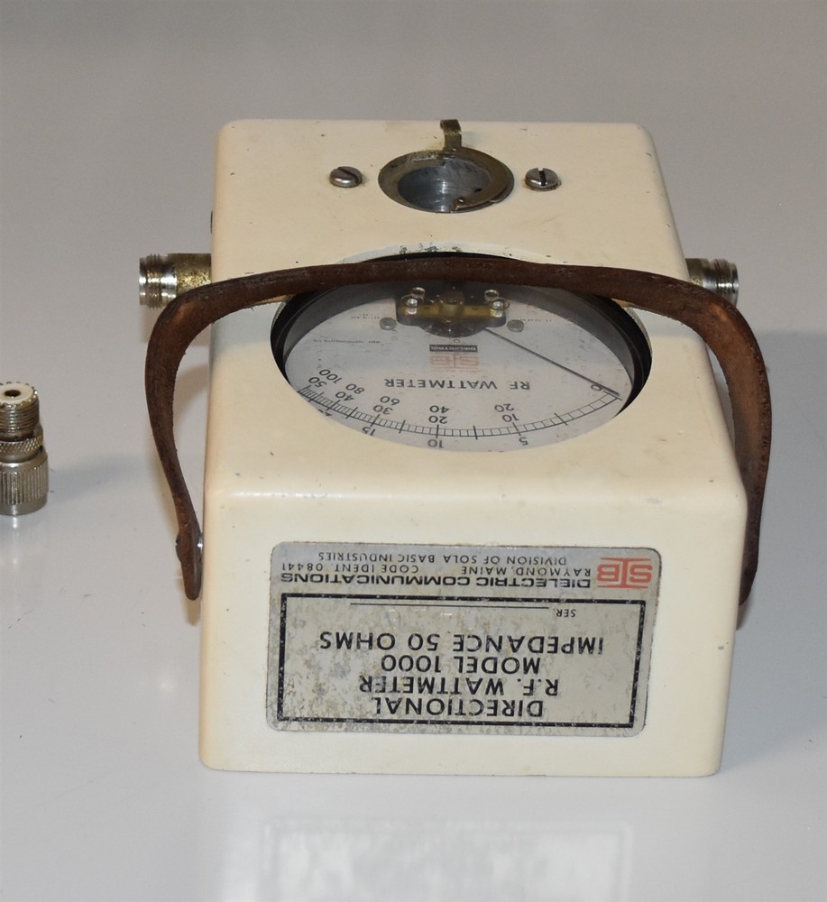 Sola Basic 1000 Thruline Wattmeter Watt Element Slug Reading Meter Bird 43 Type