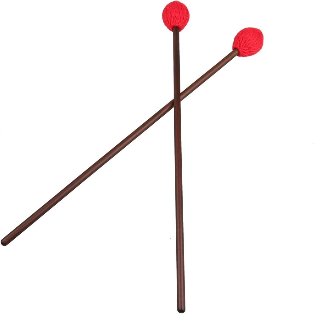 Durable Medium Hard Yarn Marimba Mallets with Maple Handle for Percussion Lovers