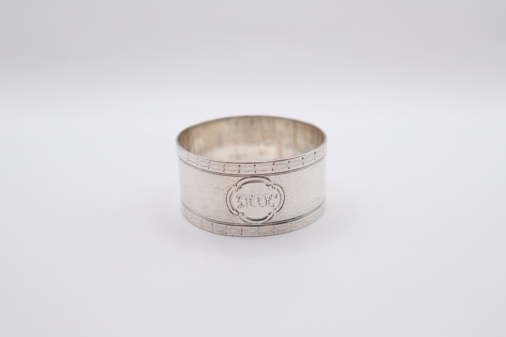 Antique Solid Silver Napkin Ring Hallmarked London 1863