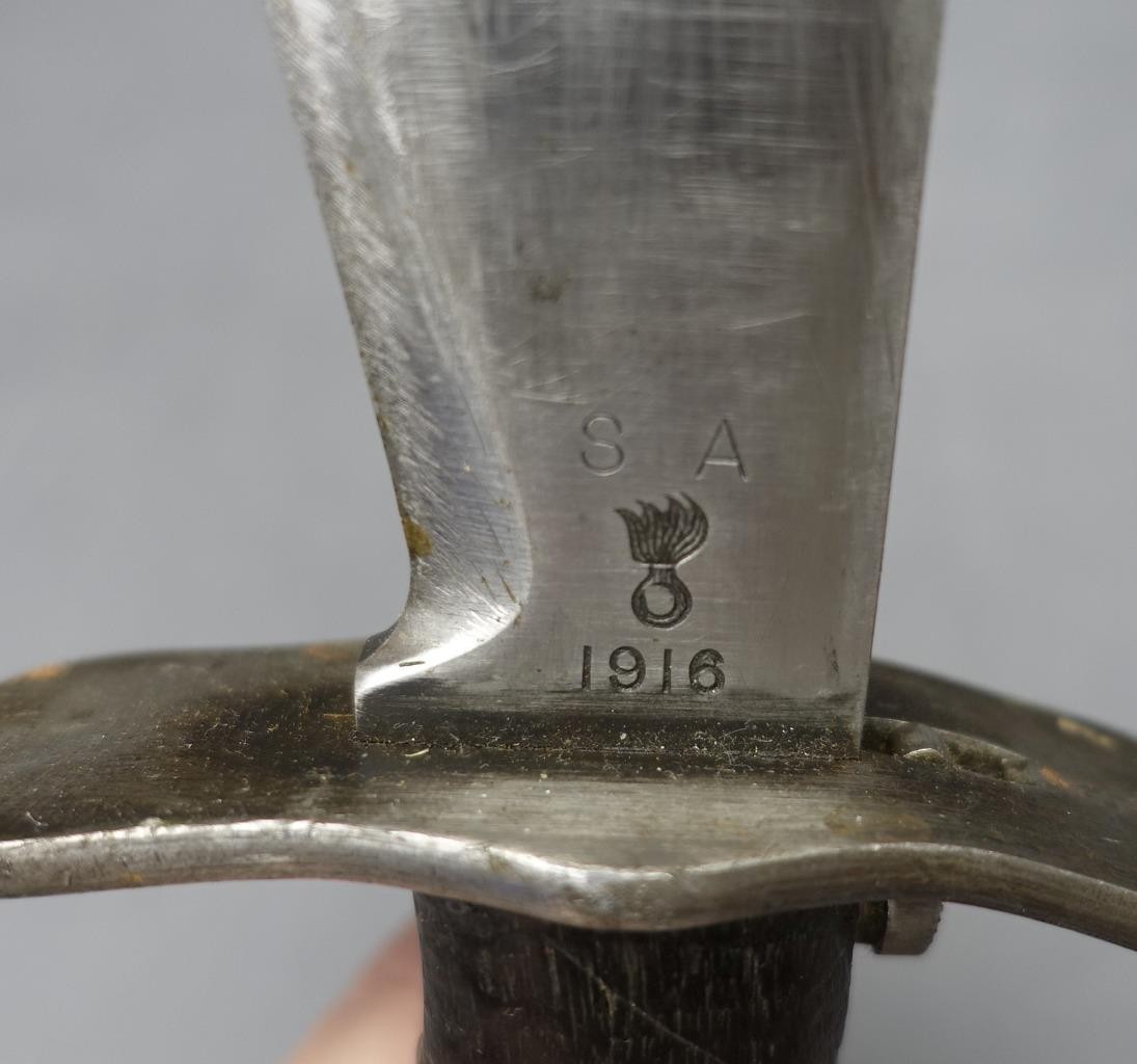 Original WWI 15" Bolo Knife w/ Scabbard SA-1916 USA #32635