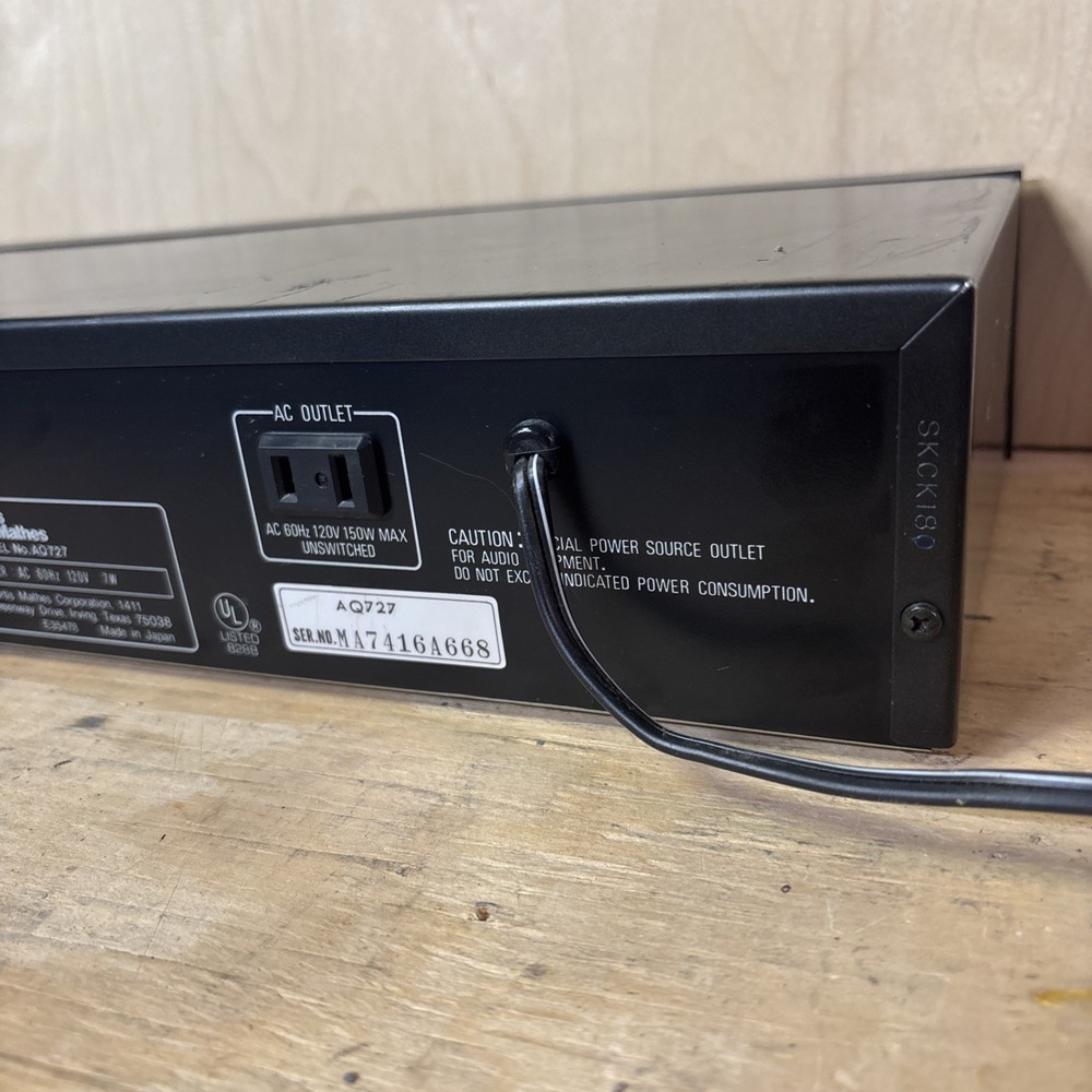 Curtis Mathes Stereo Graphic Equalizer AQ727