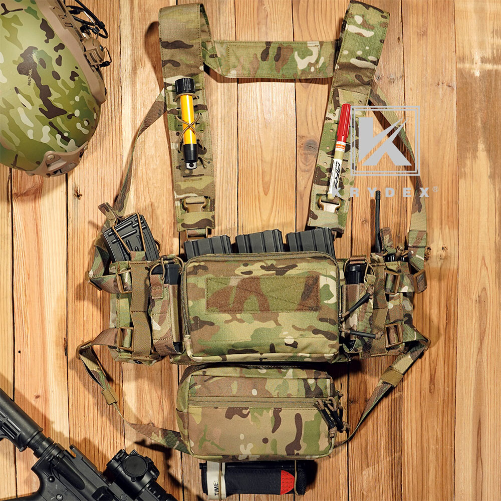 KRYDEX Micro Fight Fat Strap H Harness Shoulder & Back Strap Laser Cut MOLLE
