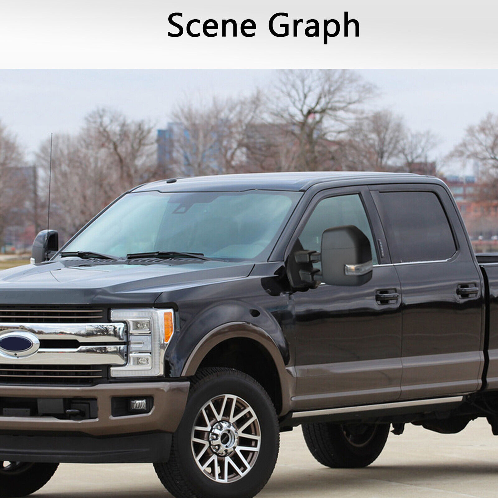 Towing Mirror Power Heated For 2017-2020 Ford F-250 F-350 Super Duty Driver Side