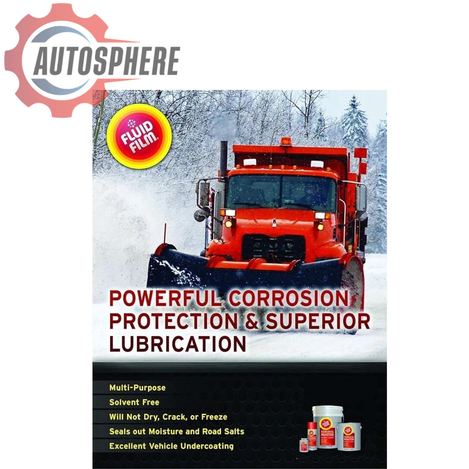 Fluid Film Rust Corrosion Penetrant Lubricant Preventative, 11.75oz Aerosol 12pk