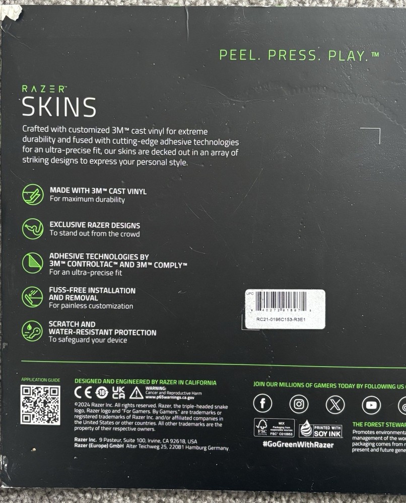 Razer PS5 Digital Skin Landscape 2 Console Controller Wrap