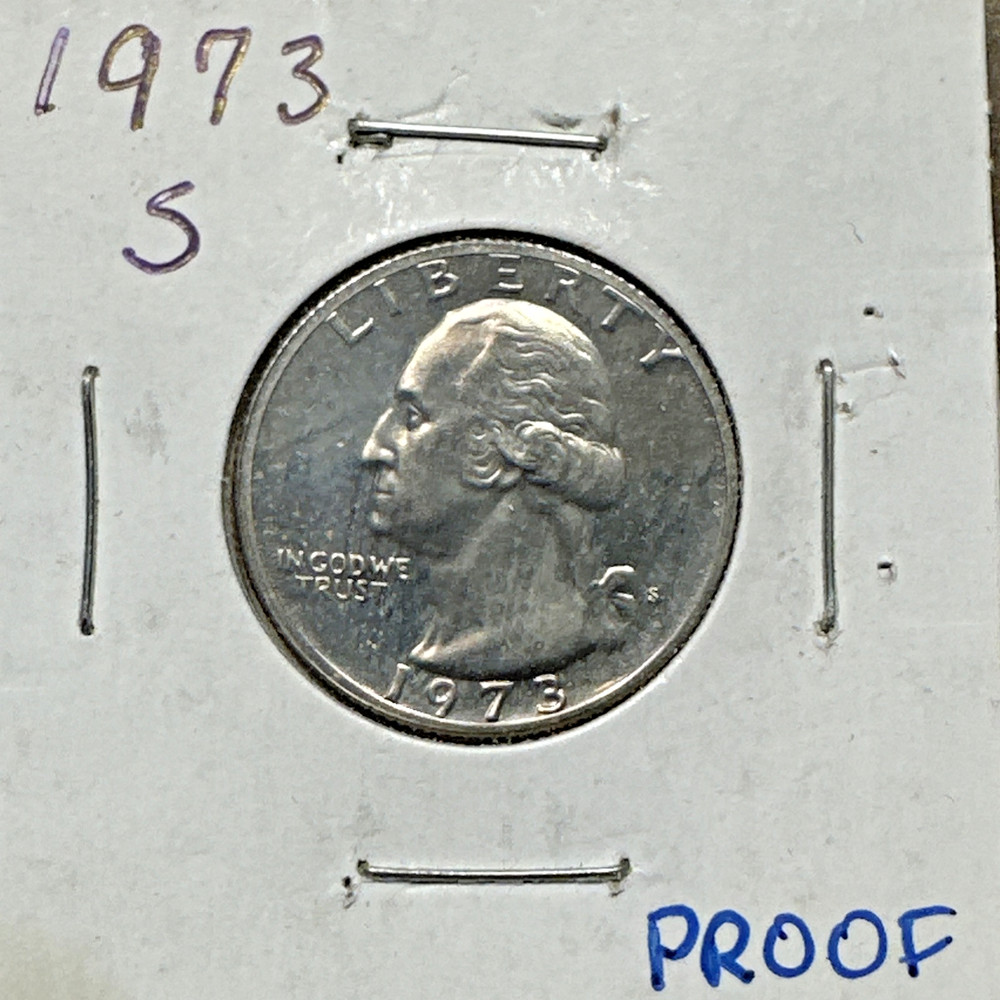 1973-S Washington Quarter PROOF BU (Brilliant Uncirculated)