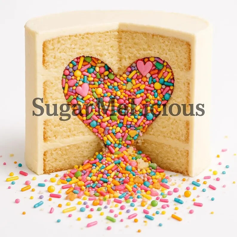 Ultimate Spill Cake Decorating Kit – 2 Sprinkle Blends + Recipe- (20 Ounces)