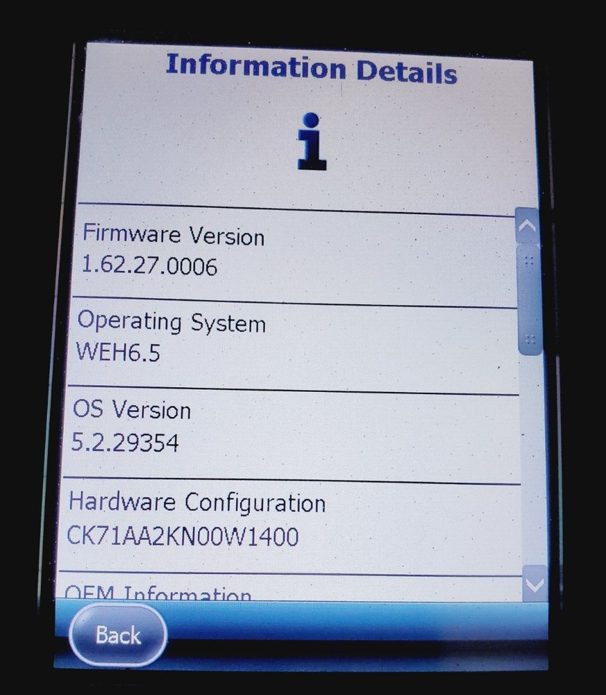 Intermec CK71 CK71AA2KN00W1400 Windows Mobile 2D Imager Barcode Scanner