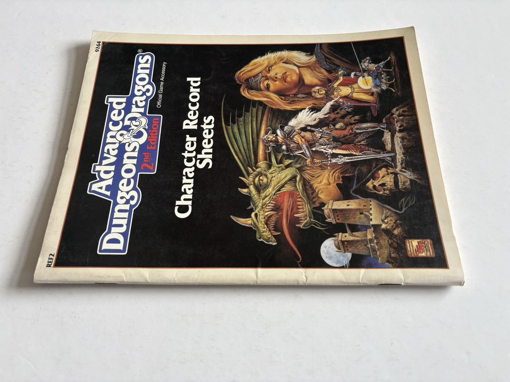 Advanced Dungeons and Dragons Character Record Sheets TSR 1989