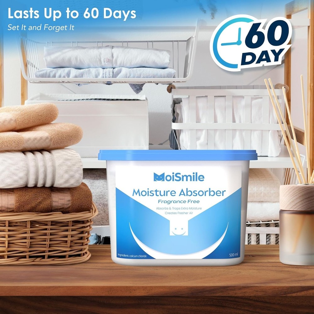 Moisture Absorbers, Efficient Humidity Absorber ＆ Odor Eliminator Boxes, Refi...