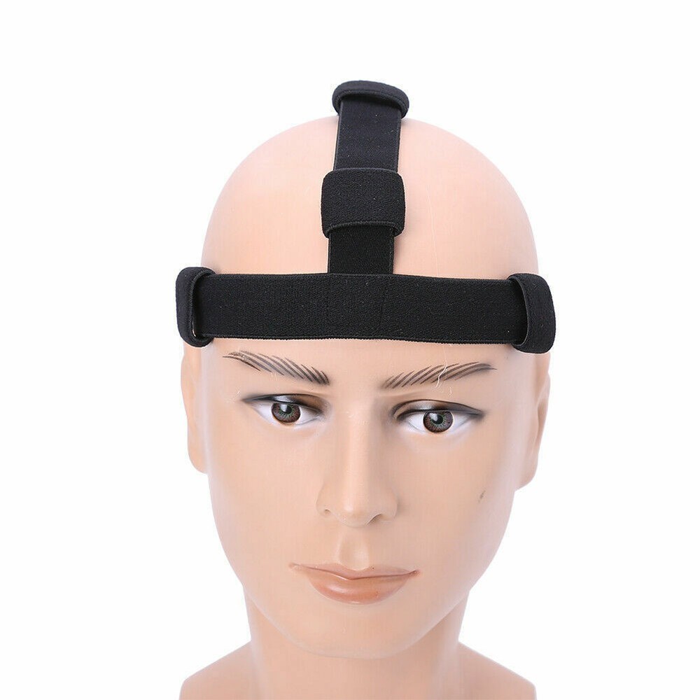 Black Elastic Headband Adjustable Headlight Strap for 18mm-30mm Torch Headlight