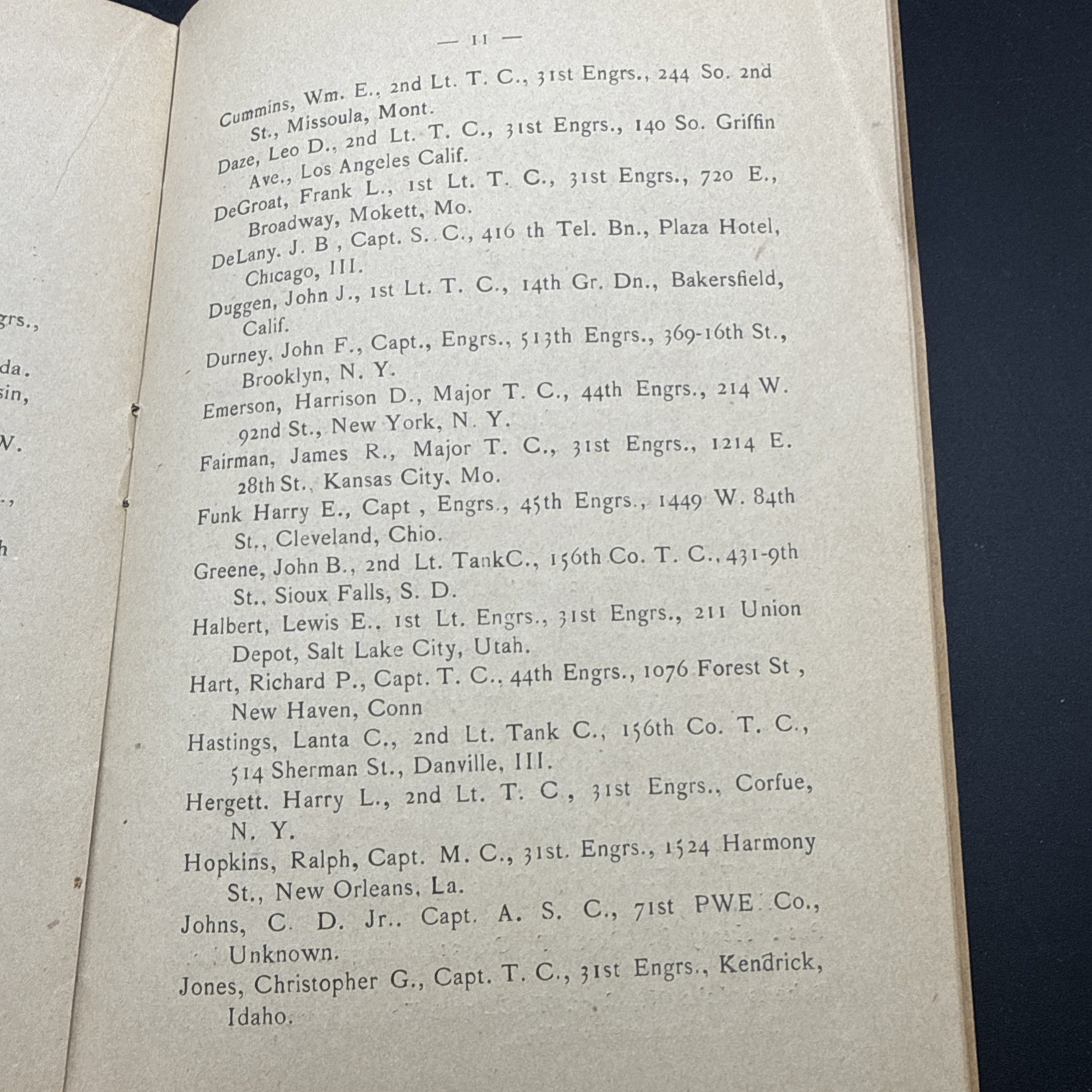 WWI Military Club Villebernier History By Laws 1919 Camp Strathcona APO 718 AEF