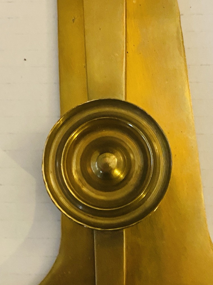 Vtge Ship Inclinometer / Clinometer Dual Pendulum Solid Brass 19.25”Tall