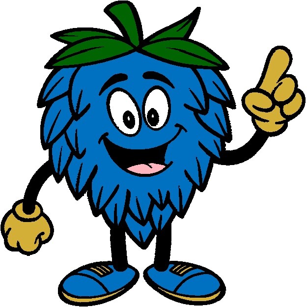 30 Custom Blue Cartoon Leaf Character Personalized Address Labels