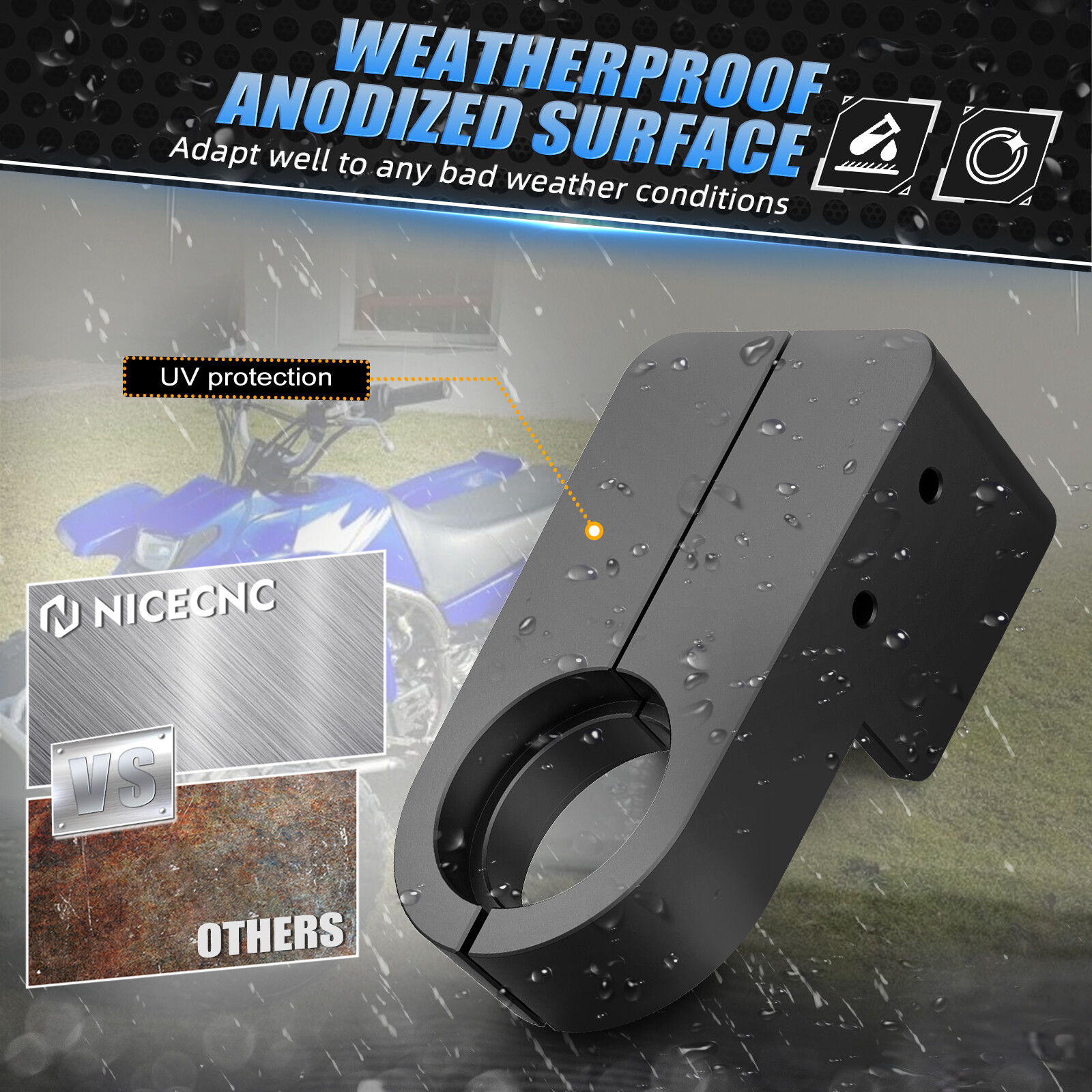 Front Swingarm Chain Guide Slider Guard For Yamaha Banshee 350 YFZ350 1987-2006