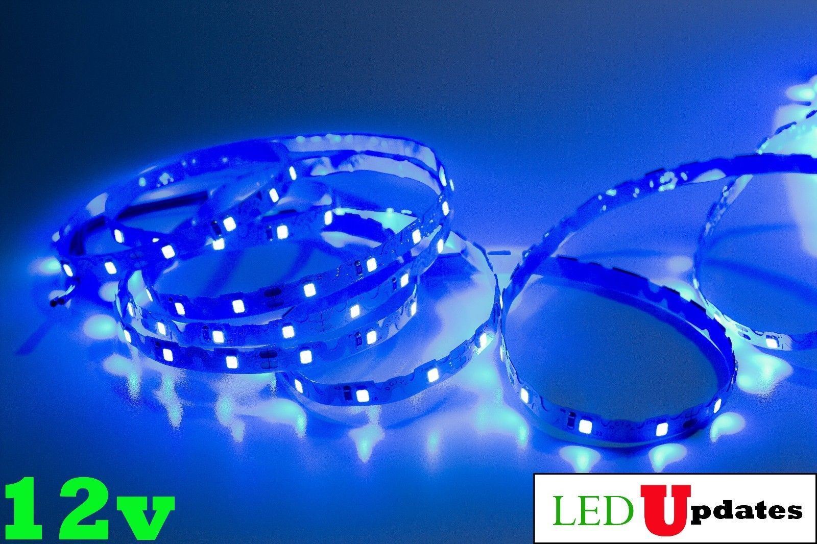 Blue LED strip light for 40" 55" 60" TV ambient 8ft with remote & AC power