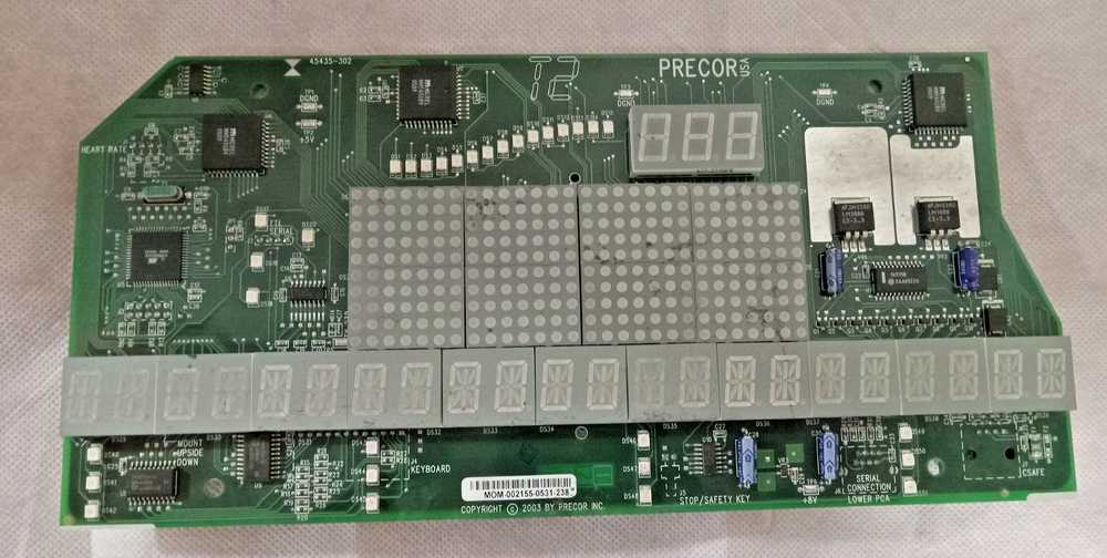 Precor Upper Console Display Circuit Board