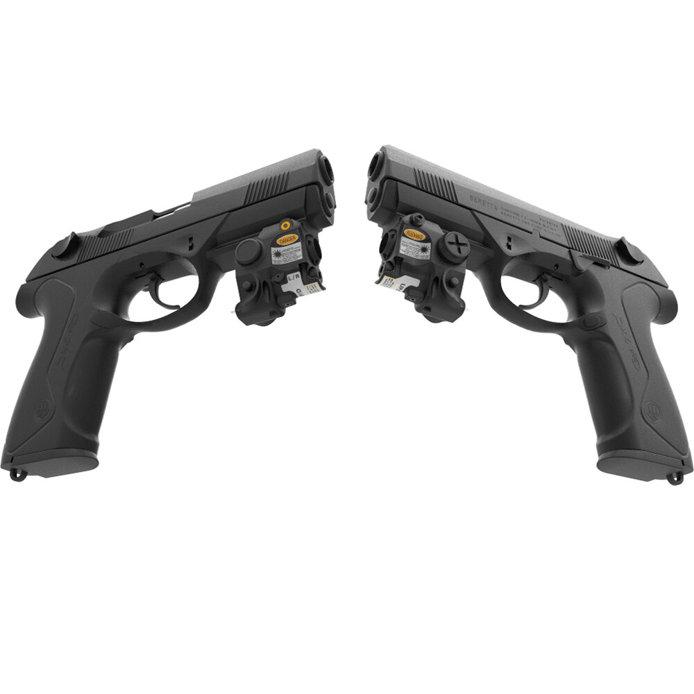 Laspur Sub Compact Rail Mount Green Laser Sight with Flashlight Light combo