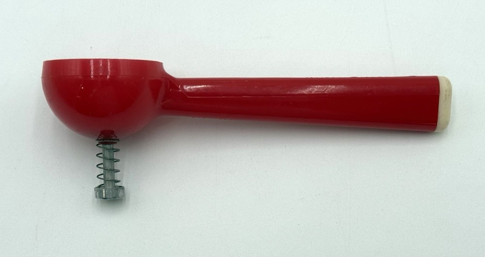 Krispy Dipper Red Plastic Ice Cream Scoop