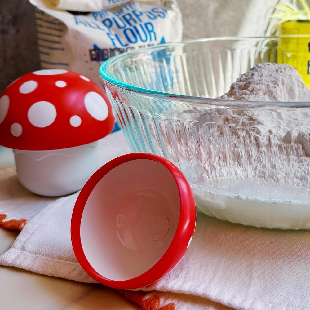 Fred Mushroom Measuring Cups Set, Space-Saving Kitchen Measuring Tools