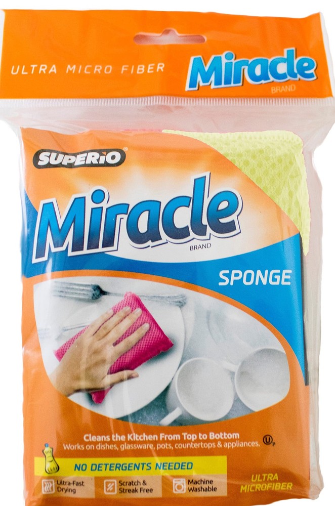 Microfiber Sponges for Dishes Kitchen Sponges Non-Scratch Sponge Dish Scrubbe...