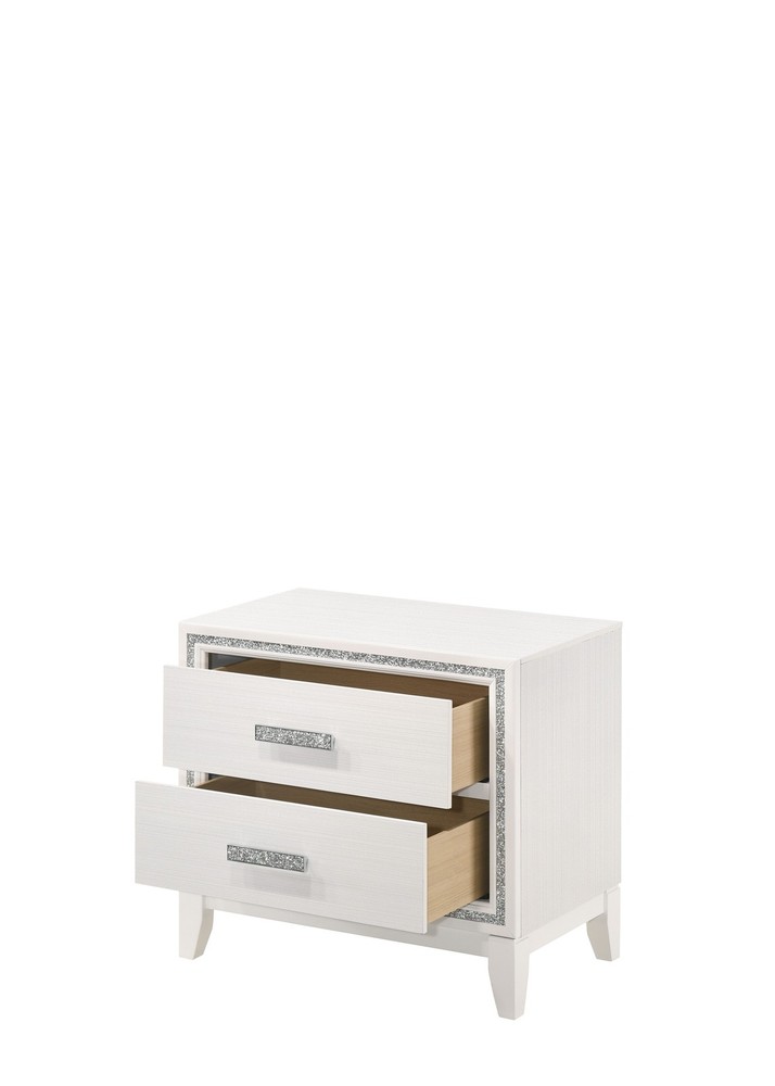 Haiden White Finish Nightstand