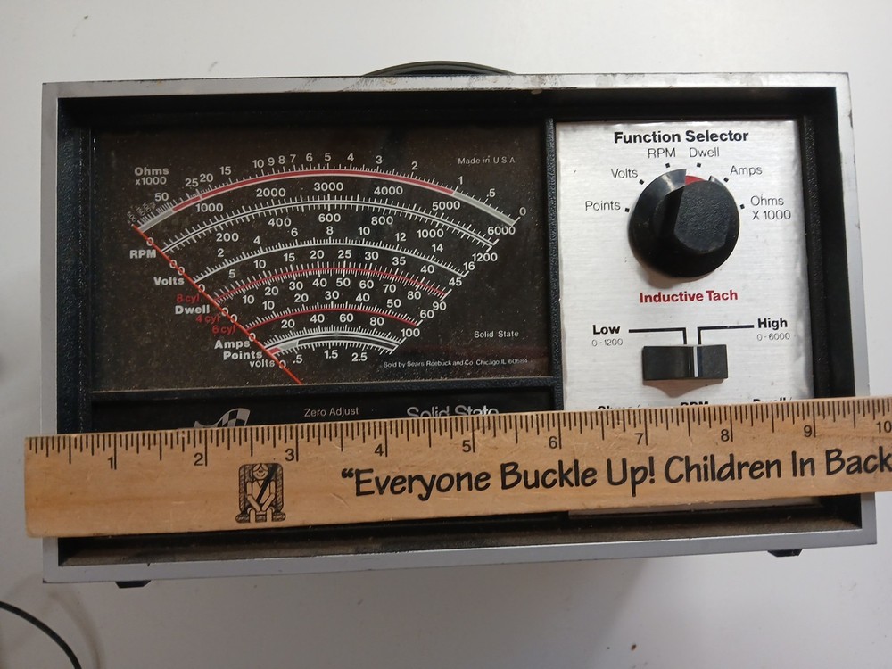 Sears Solid State Engine Analyzer Model 161.214230 UNTESTED, PARTS OR REPAIR