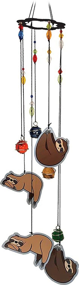 Spoontiques 11989 Sloth Wind Chime, Multicolored