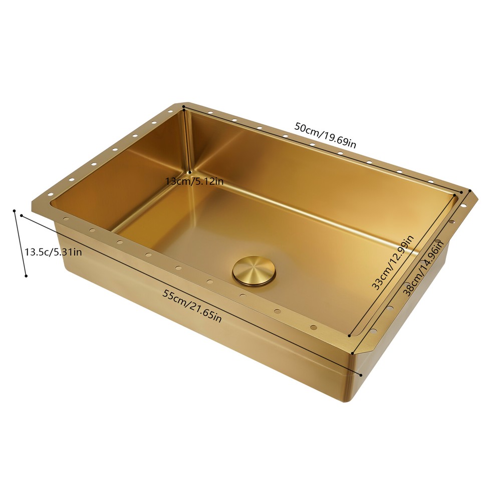 Bathroom Sink Stainless Steel Undermount Bathroom Wash Sink Rectangular Sink