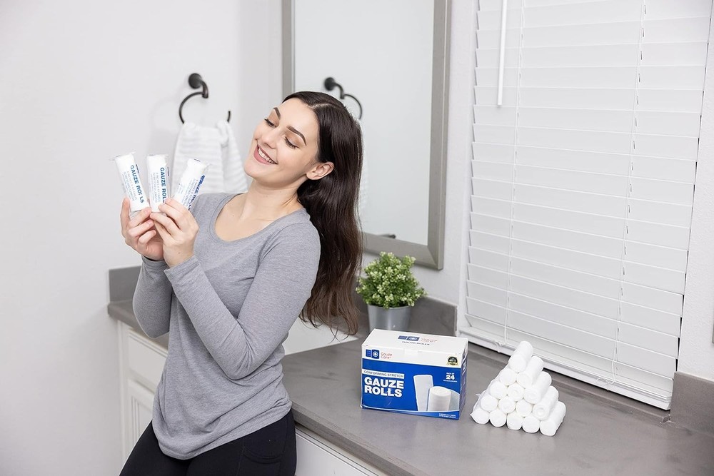 High-Quality Stretch Gauze Wraps - 72 Rolls