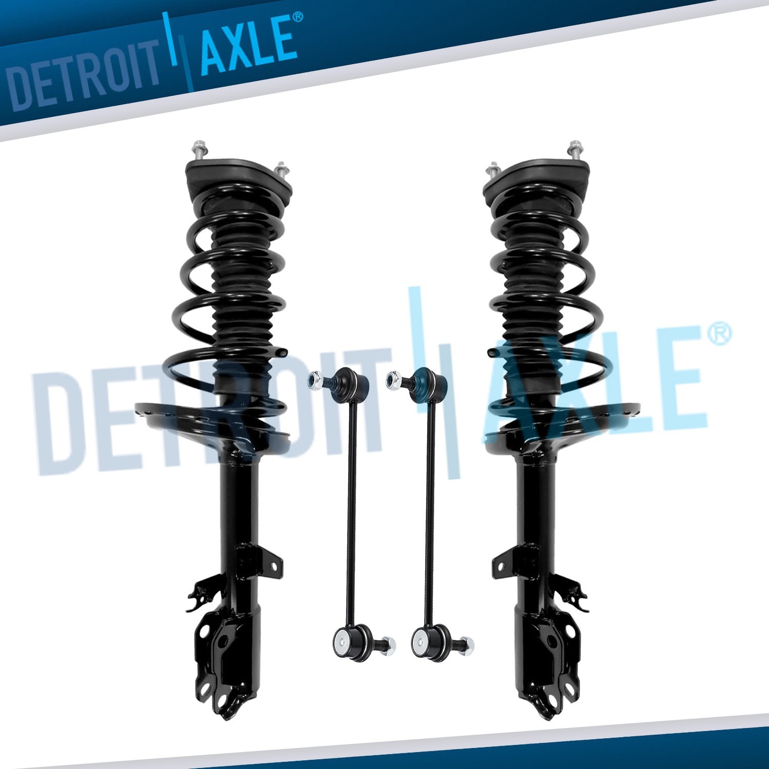 AWD Rear Left Right Strut w/ Coil Spring Sway Bars Kit for 2008 2009 Lexus RX350