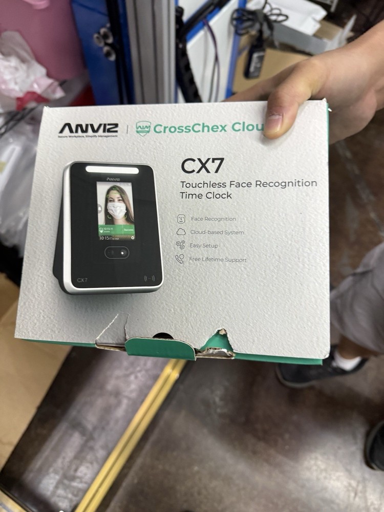 Anviz CrossChex Cloud CX7 Touchless Face Recognition Biometric Timeclock