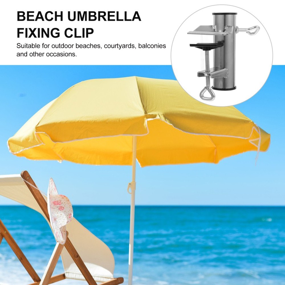 Parasol Tabletop Clip Bracket Umbrella Fixed Patio Holder Support
