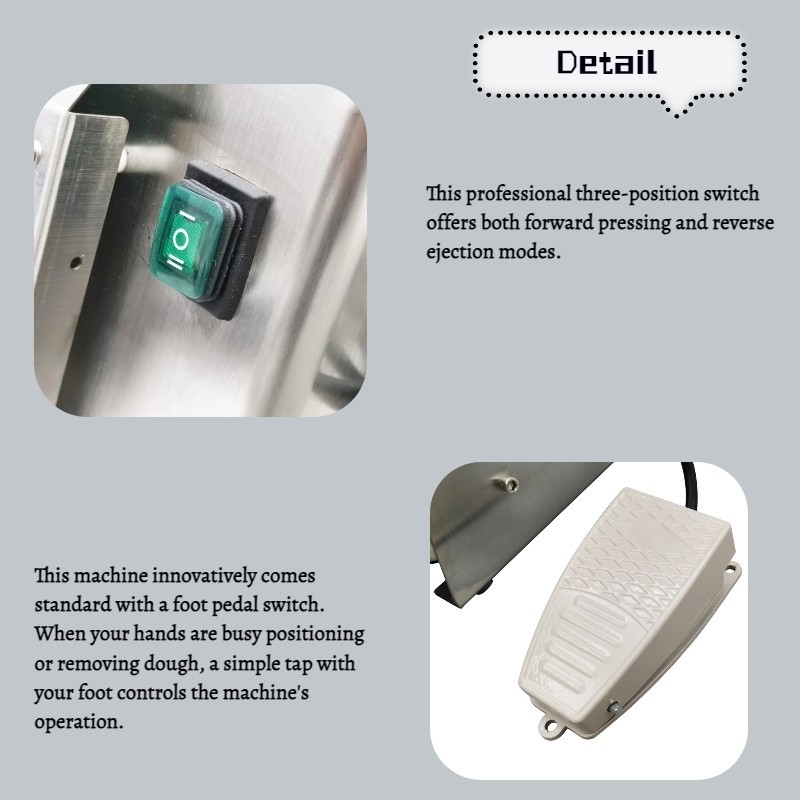 110V Electric Pizza Dough Roller Sheeter Pastry Press Making Machine 3.9"-15.7"