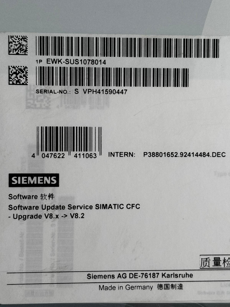 Siemens SIMATIC CFC EWK-SUS1078014