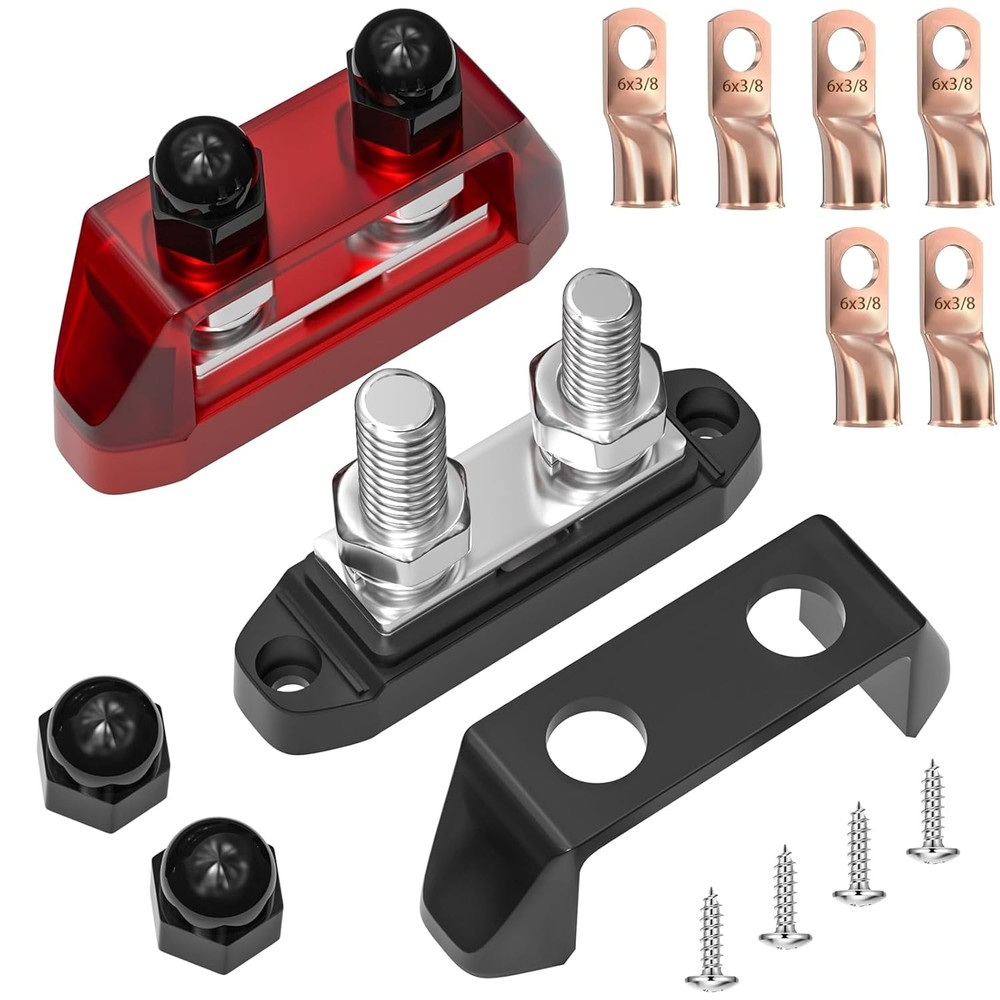 Bus Bar Distribution Block 12V 250A Dual Stud